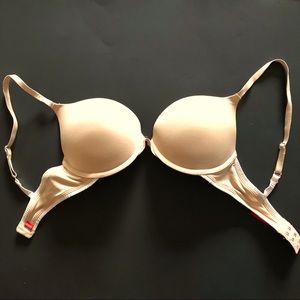 Josie Natori -Push-up Bra-32D- Beige Sand Tan Nude
